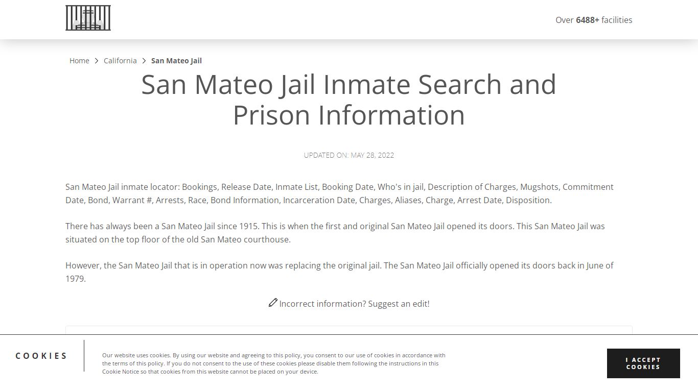 San Mateo Jail Inmate Search, Visitation, Phone no ...